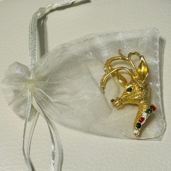 Vintage Brooch Avante Designer Pin Pendant Rudolph Retro Jewelry Ladies Fashion - Picture 15 of 15